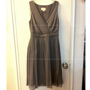 J.Crew Mirabelle Dress Silk Chiffon Crossover Sleeveless 66737 Grecian Sz 2 SU14